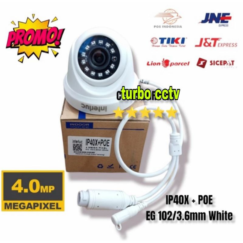 IP Camera CCTV Indoor EDGE Asli 4MP Onvif + POE Setara Hikvision