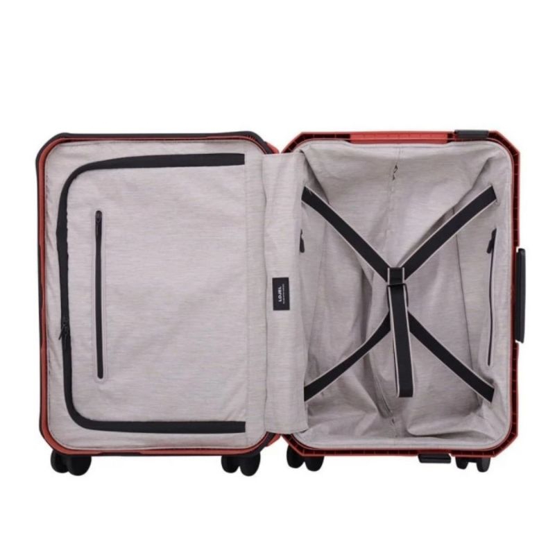 Bundling Lojel Voja Koper Hardcase Cabin/21 Inch Teracotta + Luggage Cover Cabin