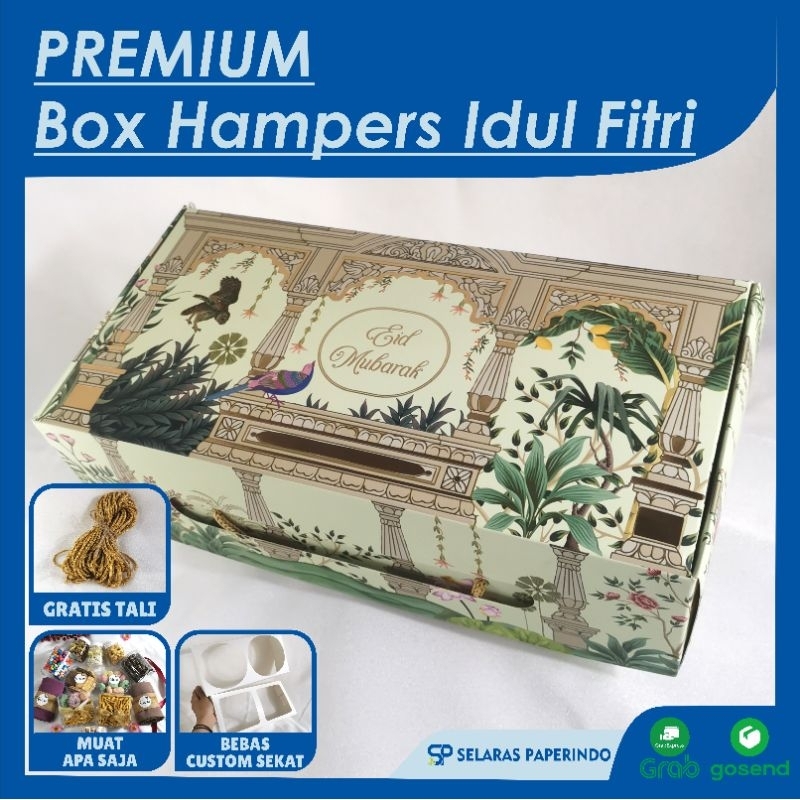 

ISI 10pcs | Box hampers lebaran idul fitri premium spesial custom sekat dus parcel kue lebaran ied mubarak box foil lebaran