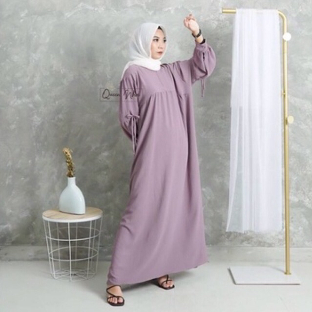 DRESS MAXI WANITA CRINKLE AIRFLOW DINNAR