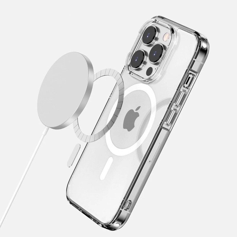 Case Magsafe IPHONE 7 7+ 8 8+ SE 2 2020 X XS MAX XR 11 12 13 14 15 PRO MAX 14+ 15+ PLUS Magnetic Case Clear Hybrid Bumper Casing