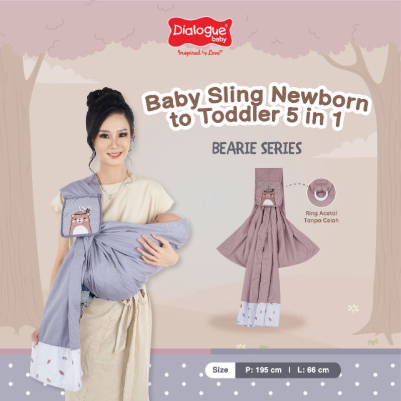 Dialogue Baby Sling Newborn To Toddler Bearie Series - DGG 4318