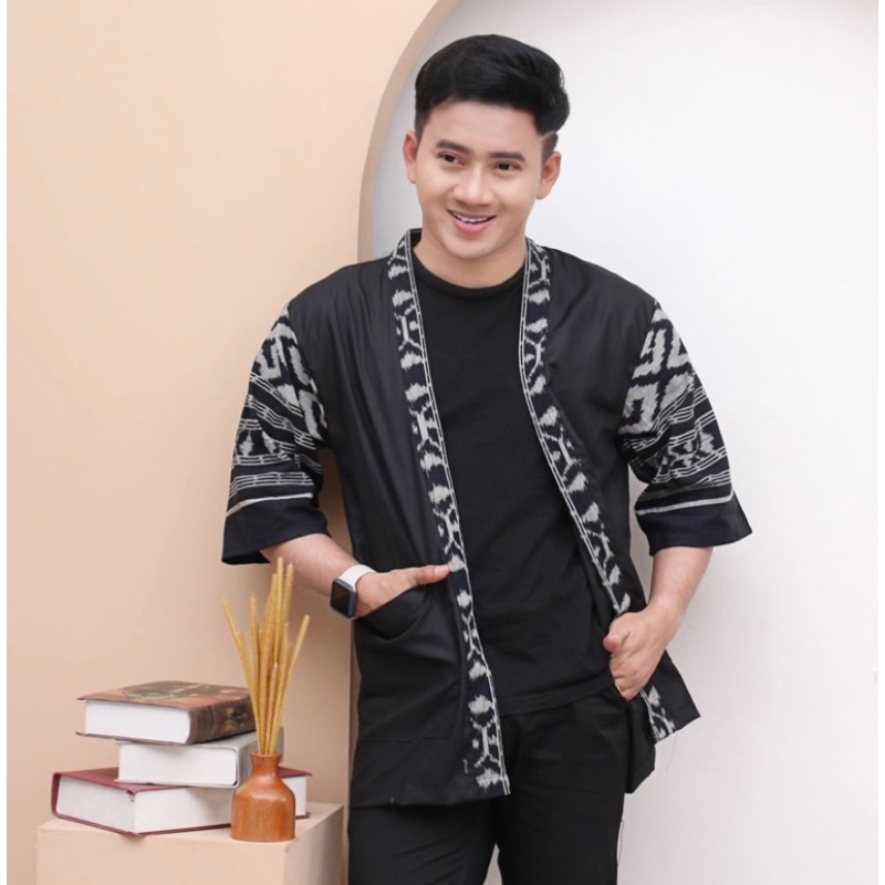 OUTER PRIA / KIMONO TENUN PRIA / ATASAN PRIA