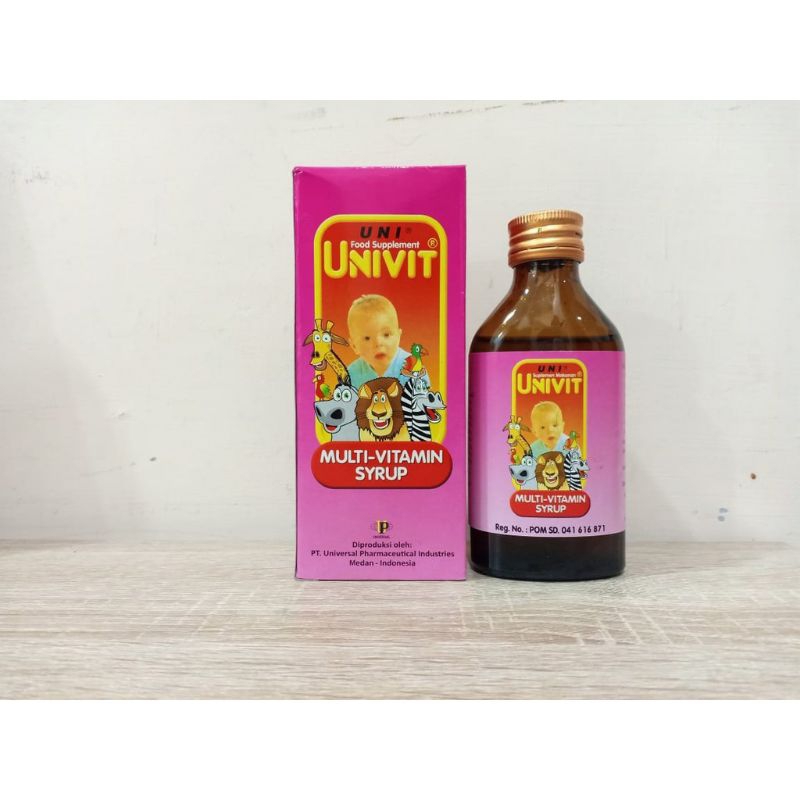 Univit Multivitamin Syrup Anak botol 110 ML - Uni vit Uni-Vit