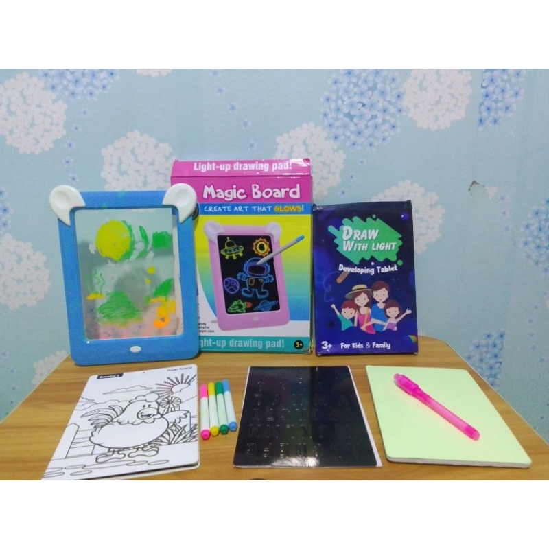 Magic Board Drawing LED / Papan Gambar Ajaib / Magic Drawing Pad / Draw With Light Tablet Developing