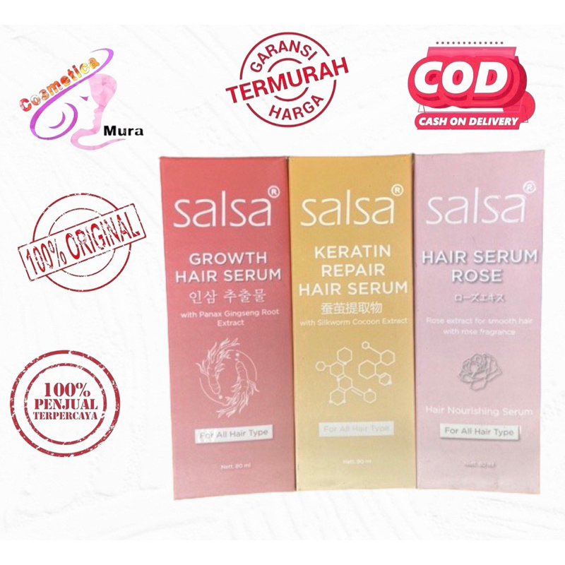 salsa hair serum | serum rambut + parfum salsa || salsa hair growth serum || salsa serum rose || salsa keratin serum