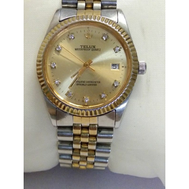 [K] Jam Tangan Pria Telux Quartz Perlative Chronometer Second