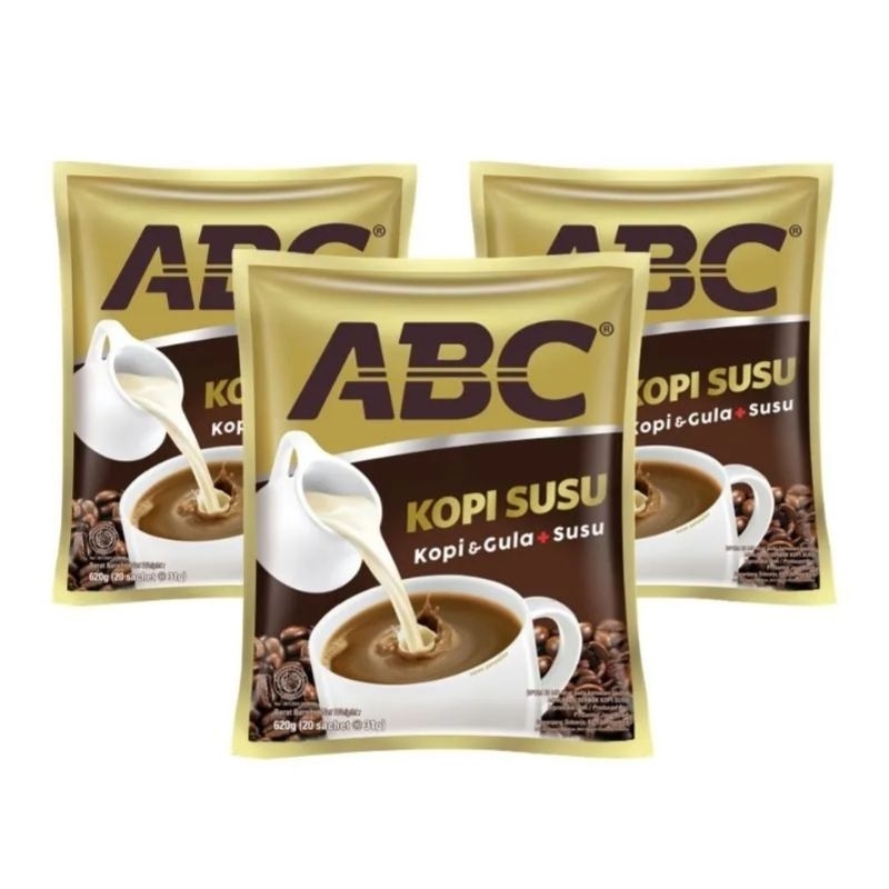 

Kopi ABC susu/ 1 saset