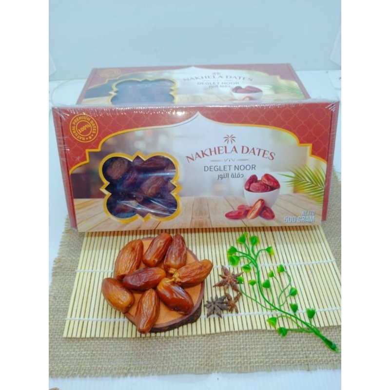 

Kurma Degletnoor Nakhela Dates Eksklusif 500 gr