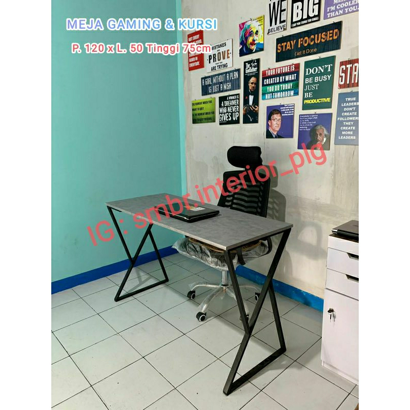 MEJA GAMING ZIGZAG 100x50 120x50  115x60