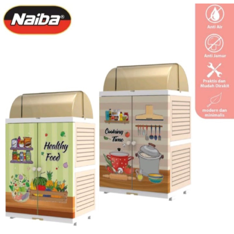 Rak Piring Naiba Susun 3 / Mini Dishrack 4001 / 4002 / Rak Piring Plastik Naiba