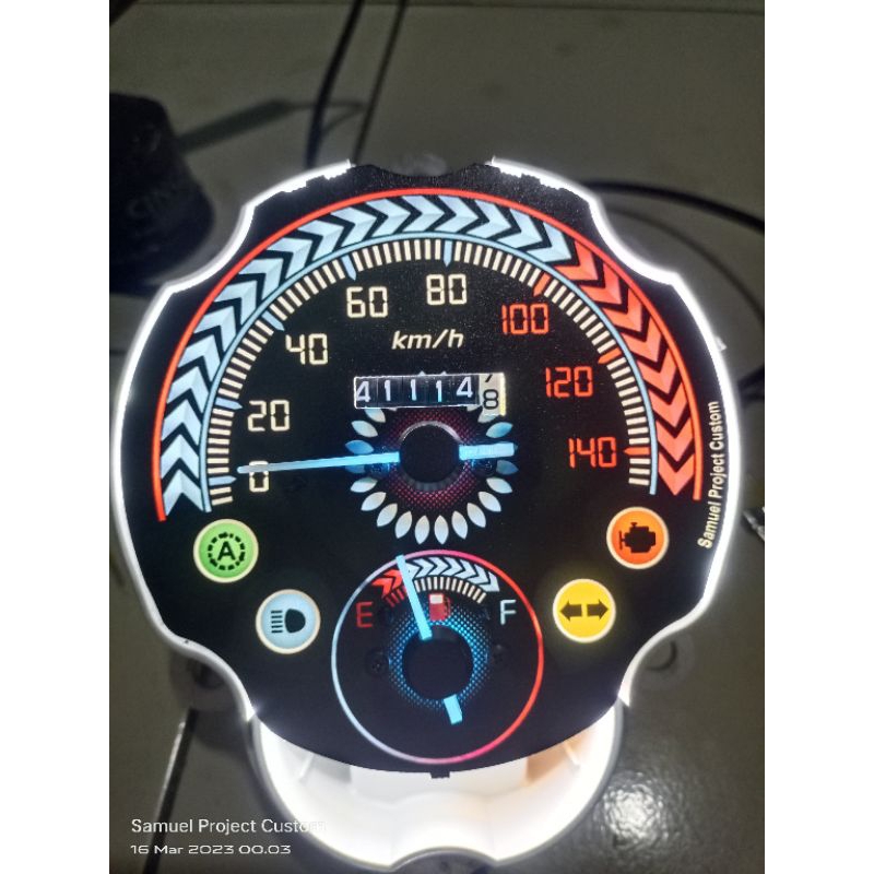 speedometer honda scoopy Fi custom