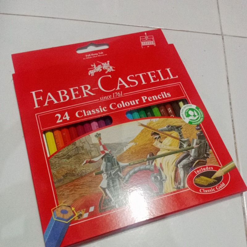 

PENSIL WARNA 24 WARNA(CLASSIC)MERK FABER CASTELL