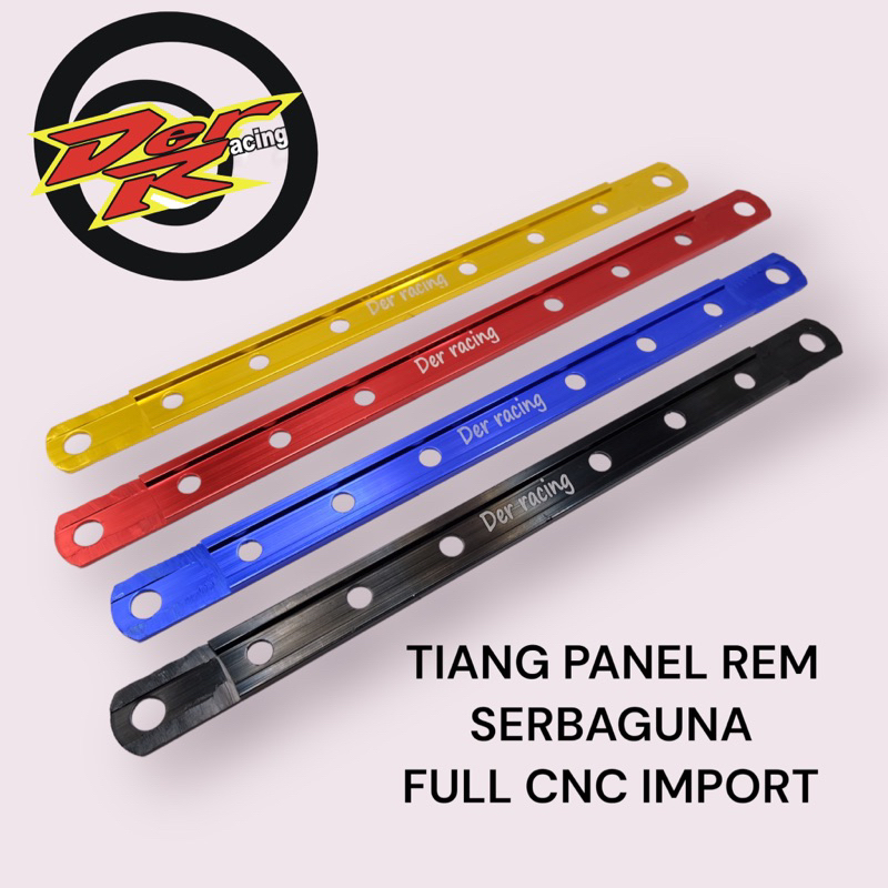 PANEL FULL CNC IMPORT SEBAGUNA SUPER TEBAL MOTOR PANJANG 30cm 33cm tebal 5mm PANEL REM TIANG REM