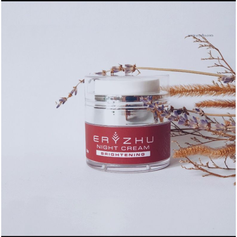 Eryzhu Night Cream Brightening | Eryzhu Krim Malam Brightening Skincare Halal