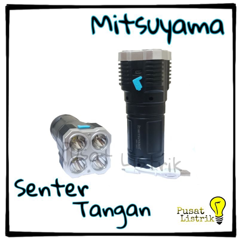 Senter Multifungsi MS-1223 Mitsuyama Senter Lampu Sorot LED OSL+COB