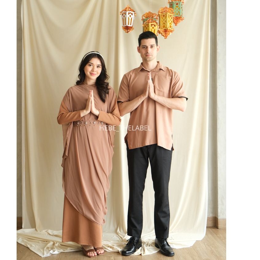 Akilah Kaftan (available Couple ) Dress Pakaian Lebaran Idul Fitri Wanita