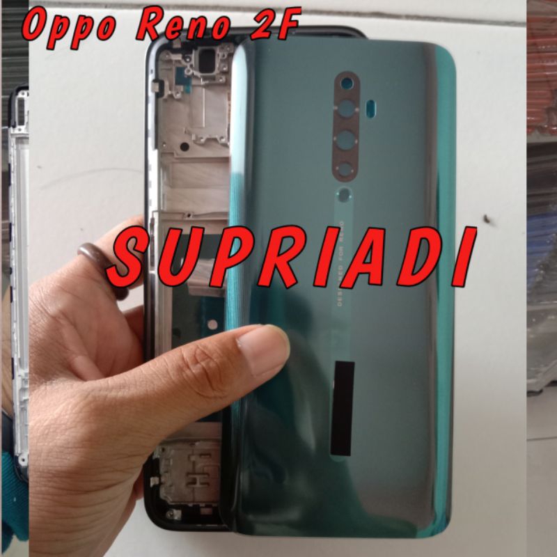 Frame lcd+Backdoor Oppo Reno 2fBackcover Tutup Baterai Back Casing Housing Full set Oppo Reno 2f | R