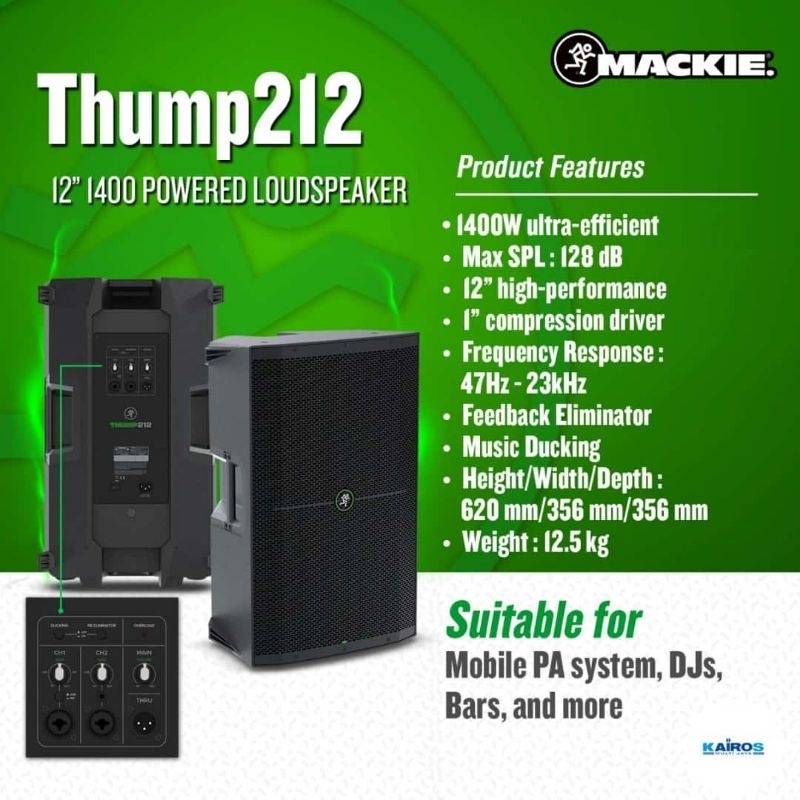 SPEAKER MACKIE THUMP212 THUMP 212 12INCH 1400 WATT SPEAKER AKTIF