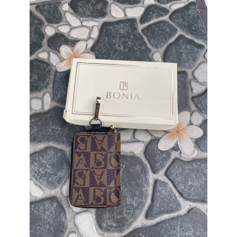 preloved bonia dompet kunci mobil car keychain original