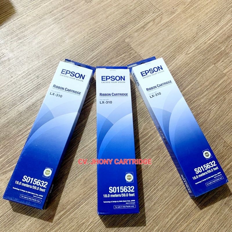 Epson Pita Dot Matrix Ribbon Cartridge LX310 LX-310 Original Asli Genuine