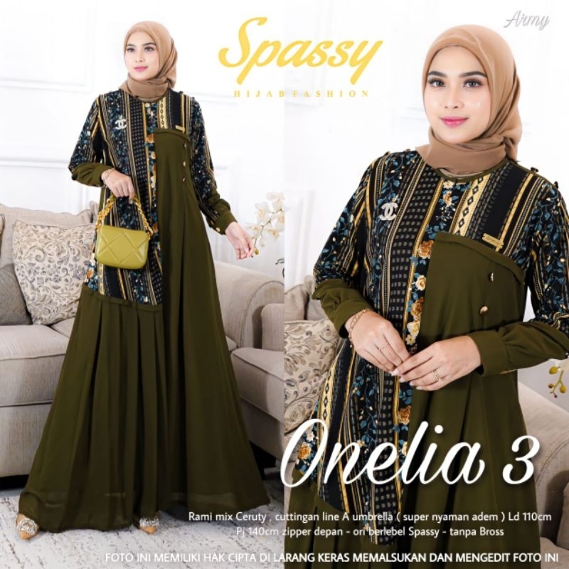Spassy Onelia 3 Maxy Dress Onelia Vol 3 Original By Spassy Hijab