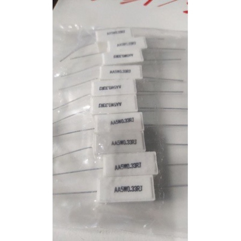 Resistor kapur 0,33 5watt kualitas original