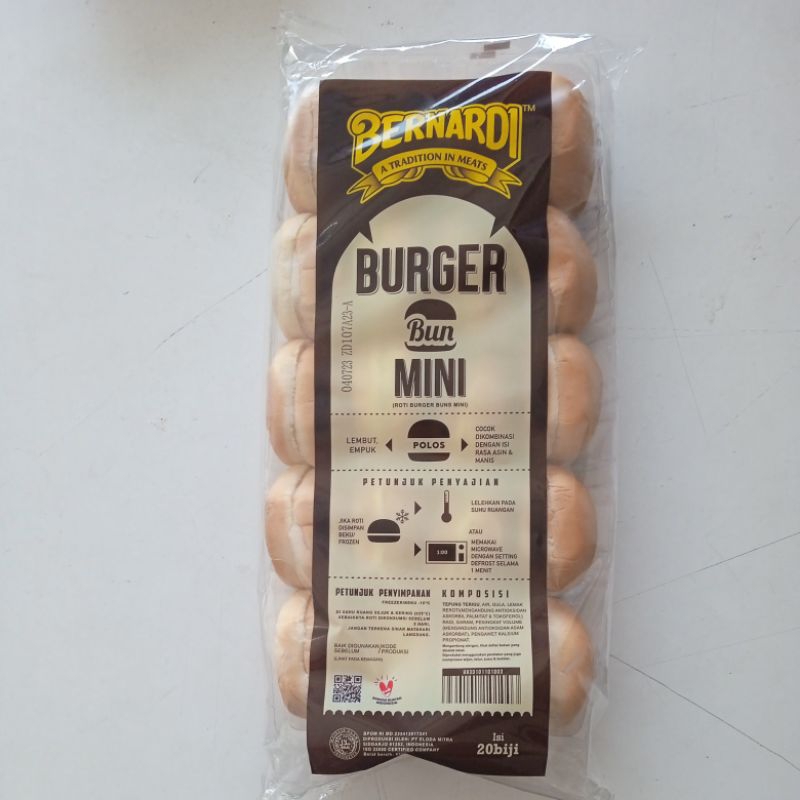 

BERNARDI ROTI BURGER MINI ISI 20 PCS