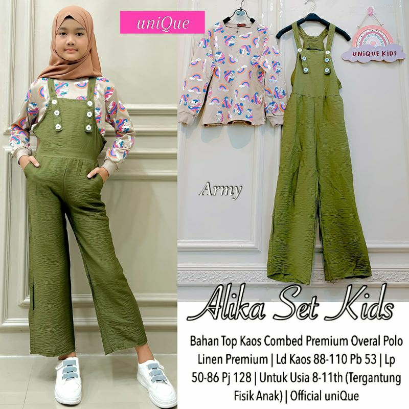 Alika set kids ori unique solo