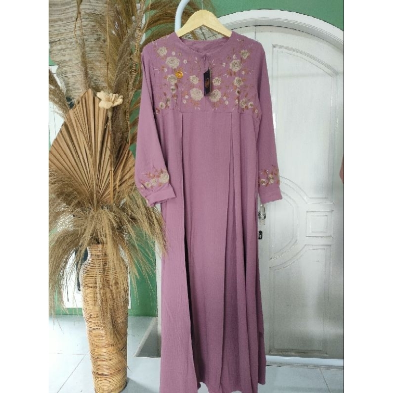 gamis bordir emos