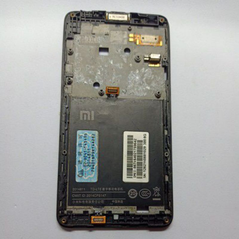 Frame/Tatakan lcd Xiaomi Redmi 2 Original Copotan sesuai foto