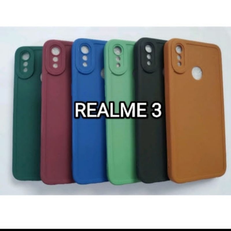CASE REALME 3 SLIKON WARNA MACARON