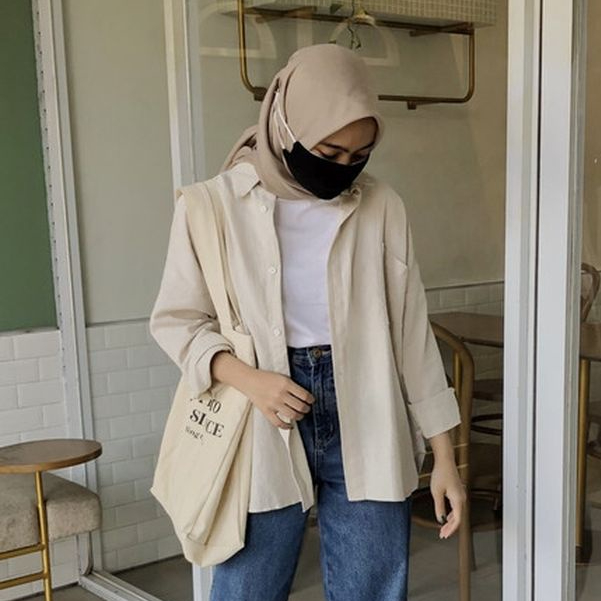 JAVASHOP Kemeja Wanita Oversize Linen