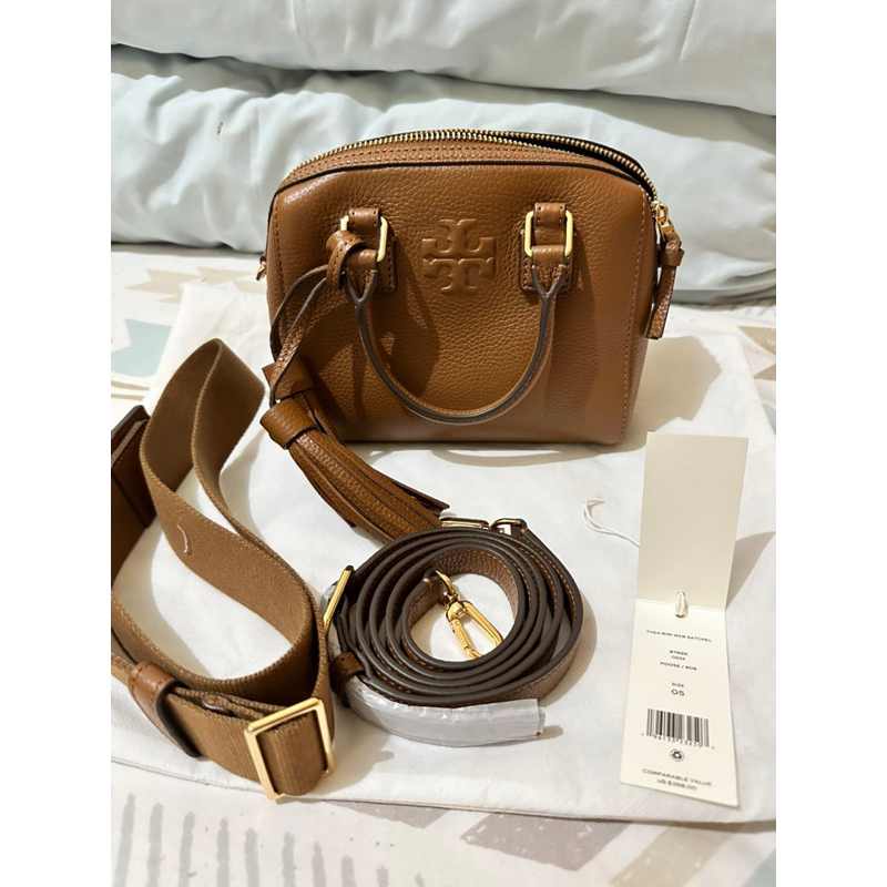 Like New TB Thea Mini Web Satchel Moose