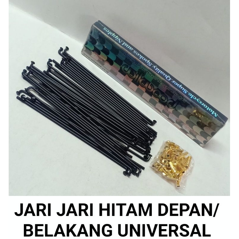 JARI JARI/RUJI HITAM WILWOOD ORIGINAL RUJI WILWOOD HITAM UNIVERSAL RING 14/16/17/18 SEMUA JENIS MOTO