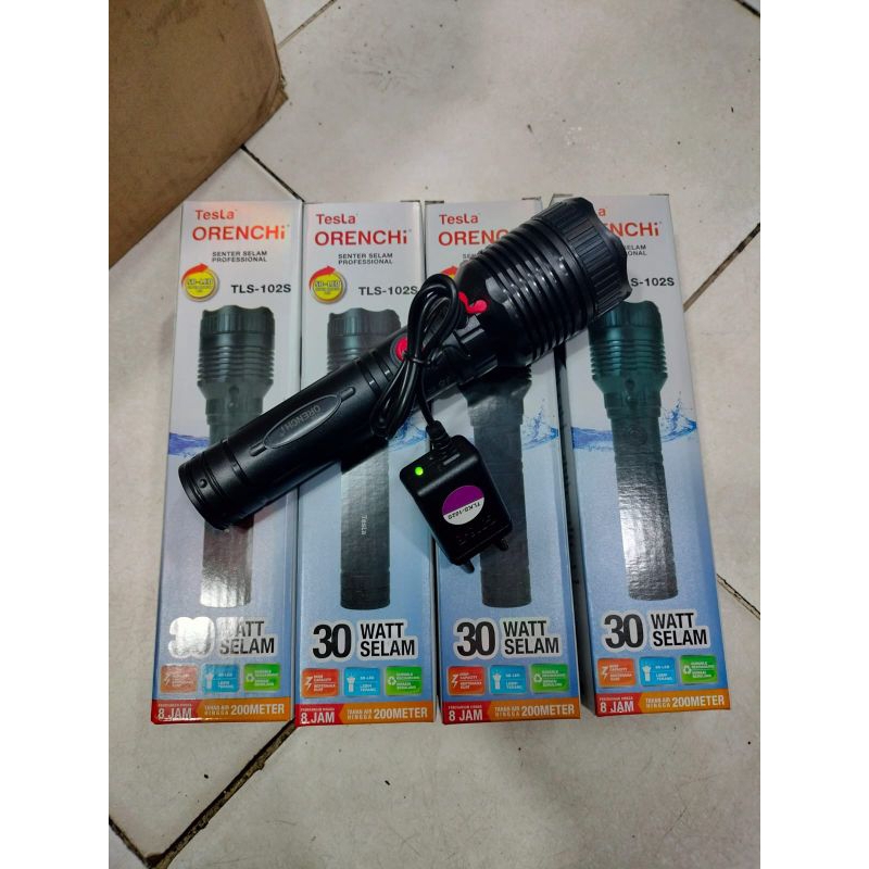 Senter tangan selam Tesla 30 watt TLS-102S super terang