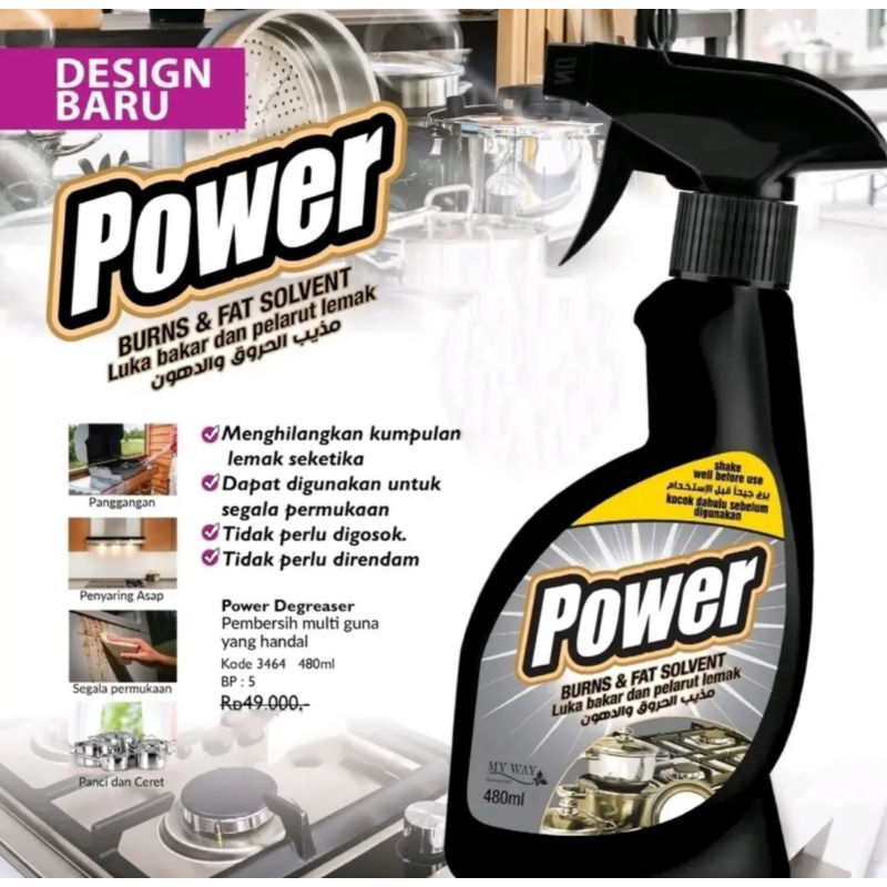 Pembersih Panci Wajan Penghilang Karat Kerak Membandel Ampuh My Way Power Hitam Black Original Pembe