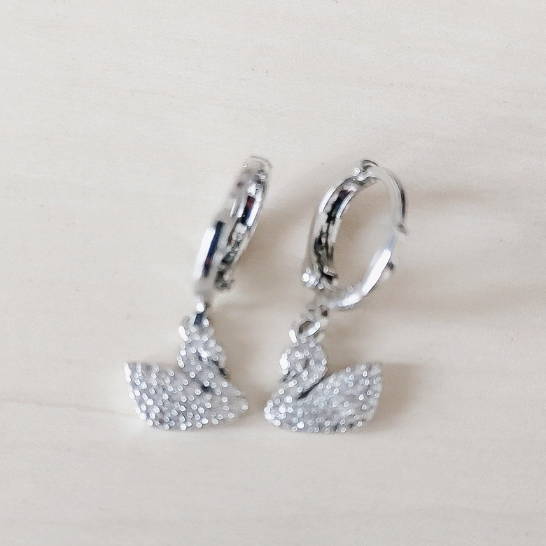 Anting Wanita Angsa Full Zirconia Silver