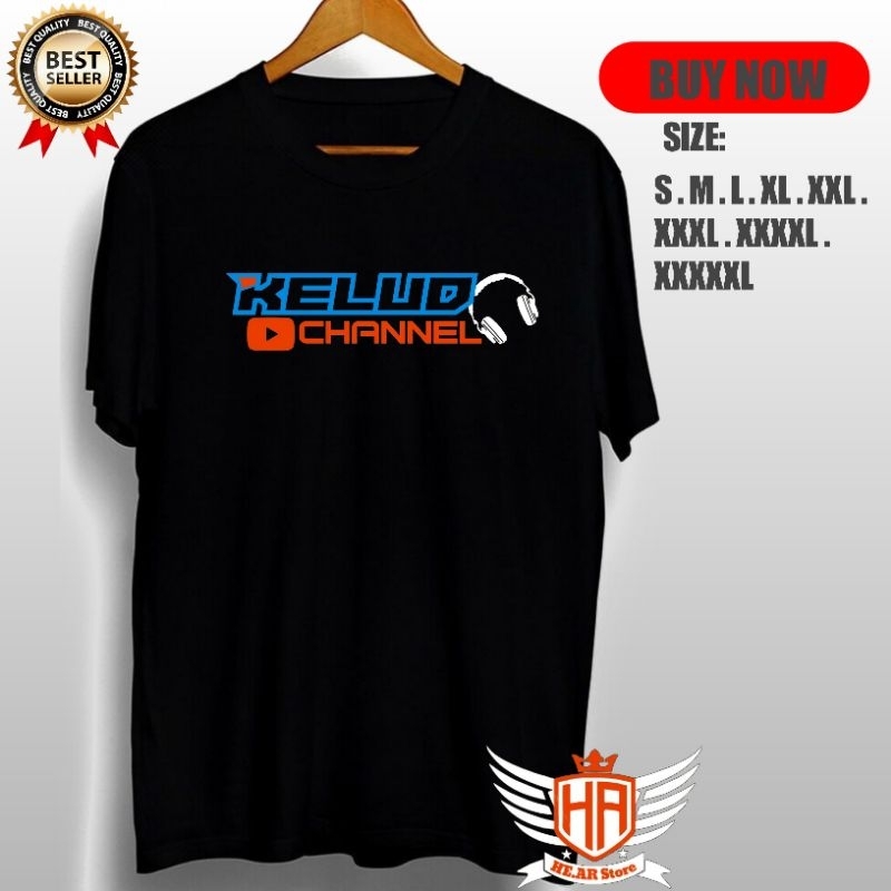 KAOS KELUD CHANNEL KAOS PRIA WANITA TERBARU KAOS DJ TANTI KAOS KELUD MUSIK (S-XXXL)