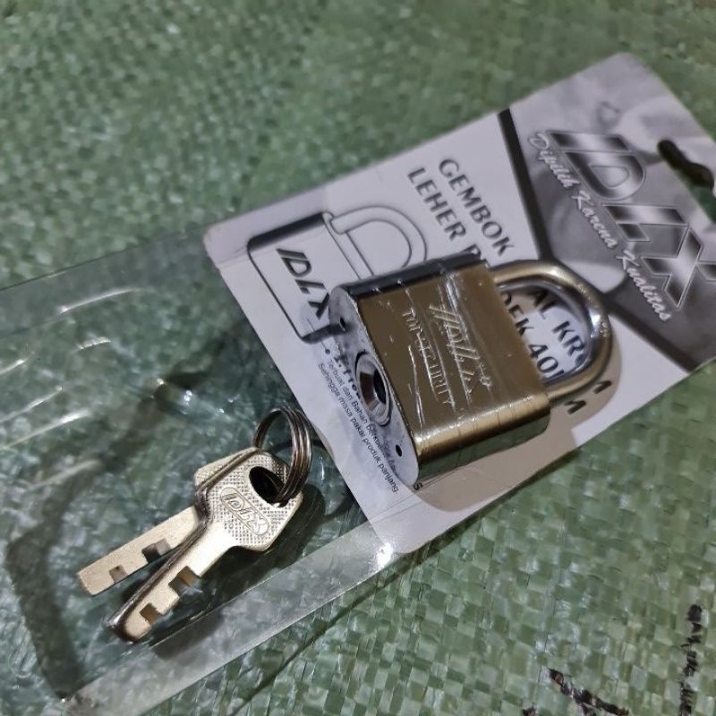 Gembok Chrome Croom ukuran 30 40 50 60 mm Leher Pendek Gembok Pagar