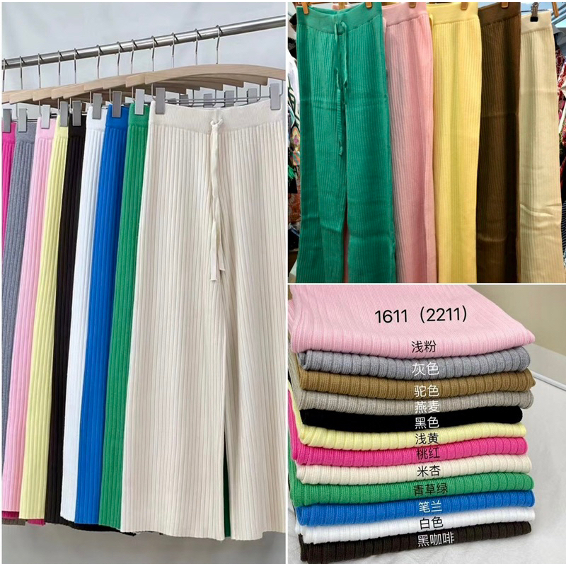 CELANA KULOT RAJUT BASIC CASUAL KNIT WANITA BUMIL BUSUI HIJAB FRIENDLY IMPORT BANGKOK