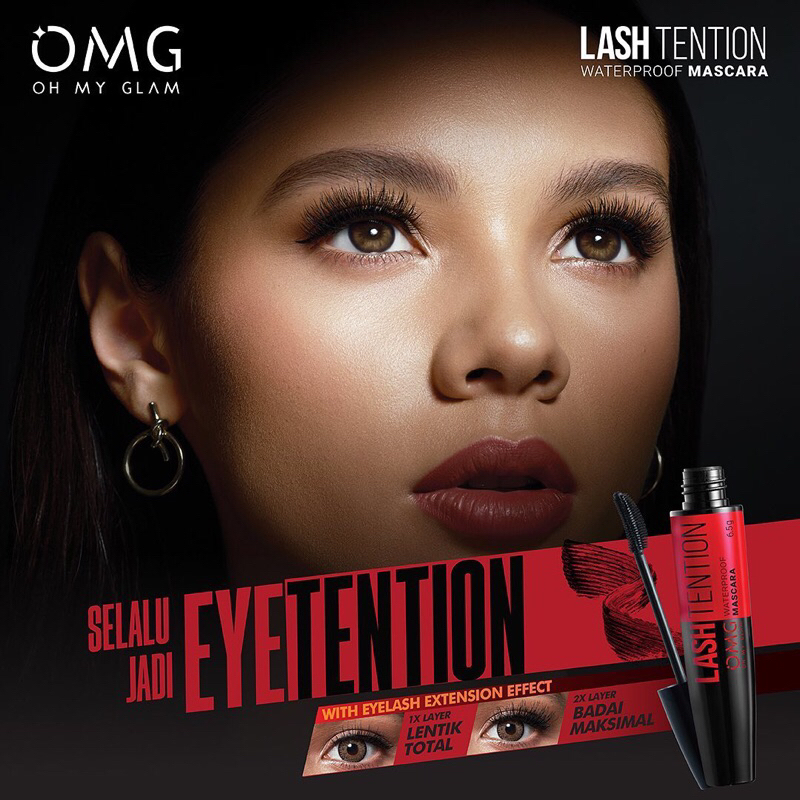 [BISA COD] OMG Lashtension Waterproof Mascara - Maskara OMG lashtension - Mascara Waterproof - Maskara OMG