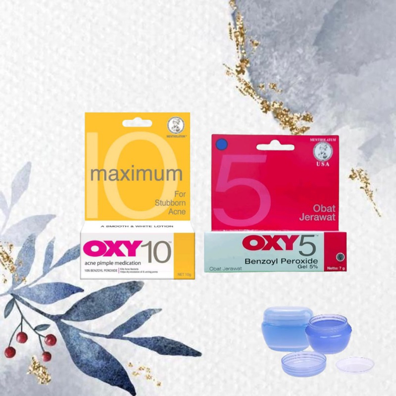 OXY 5 &amp; 10 ACNE PIMPLE MEDICATION SHARE IN JAR
