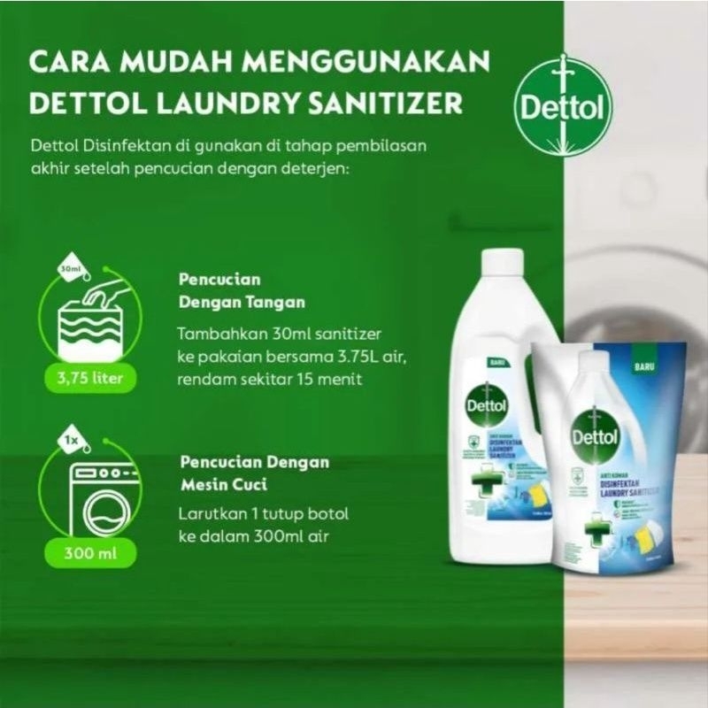 Dettol Laundry Sanitizer Disinfektan Pakaian