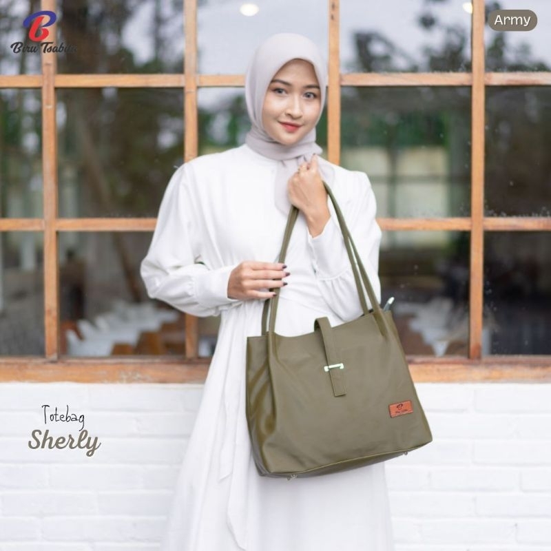 TOTEBAG SHERLY BY BIRU TSABITA BAHAN CHOCHOLY HALUS LEMBUT ANTI AIR PREMIUM TAS KERJA KULIAH NGAJAR NGANTOR