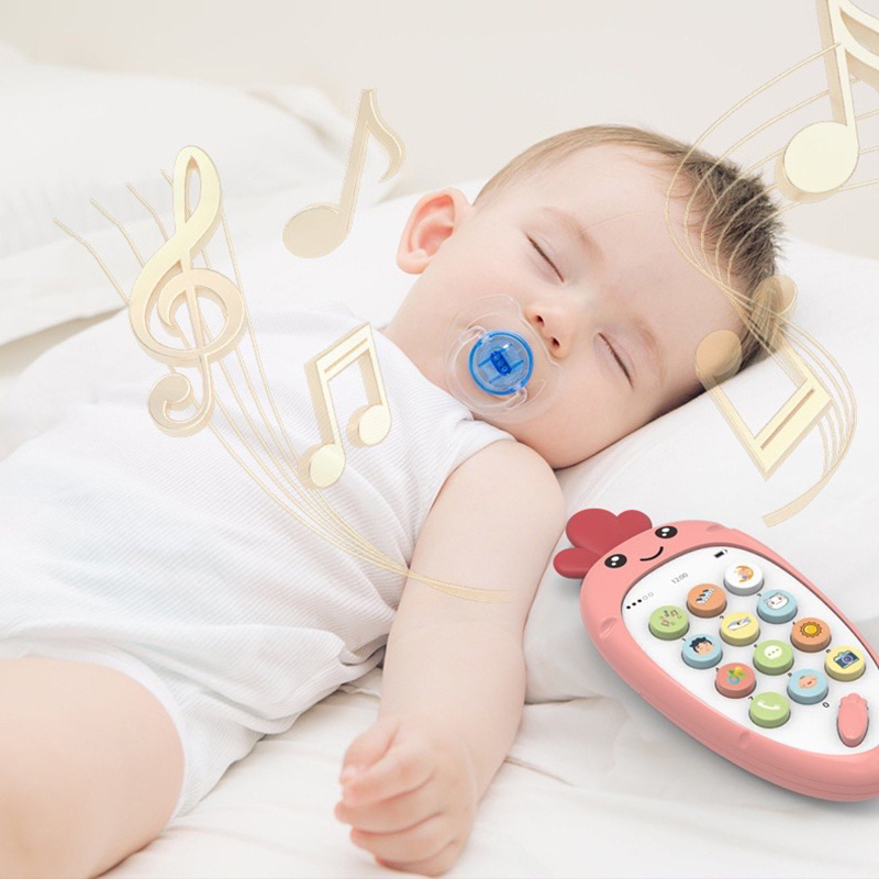 Mainan Edukasi Ponsel Musik Bayi Telepon Pendidikan Awal Dengan Lampu Musik Mesin Pendidikan Awal Bilingual