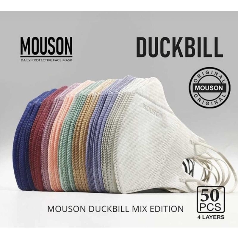 Masker Duckbill Mouson Mix Warna Isi 50 Pcs