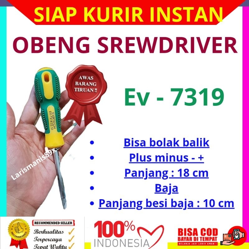 Obeng Evatech 7319/Obeng Evatech/Obeng Evatech bolak-balik/Obeng Bolak-balik