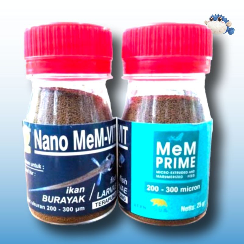 Makanan Ikan Burayak / Larva Ikan kecil AKARI AA MEM PRIME / NANO MEM VIT 25GR