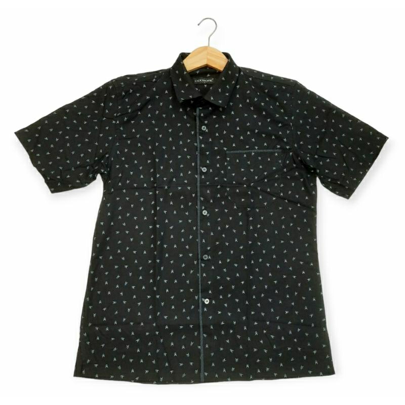 Atasan Kemeja Motif Pria Katun Hem Formal Casual Baju Kerja Pria M L XL A3